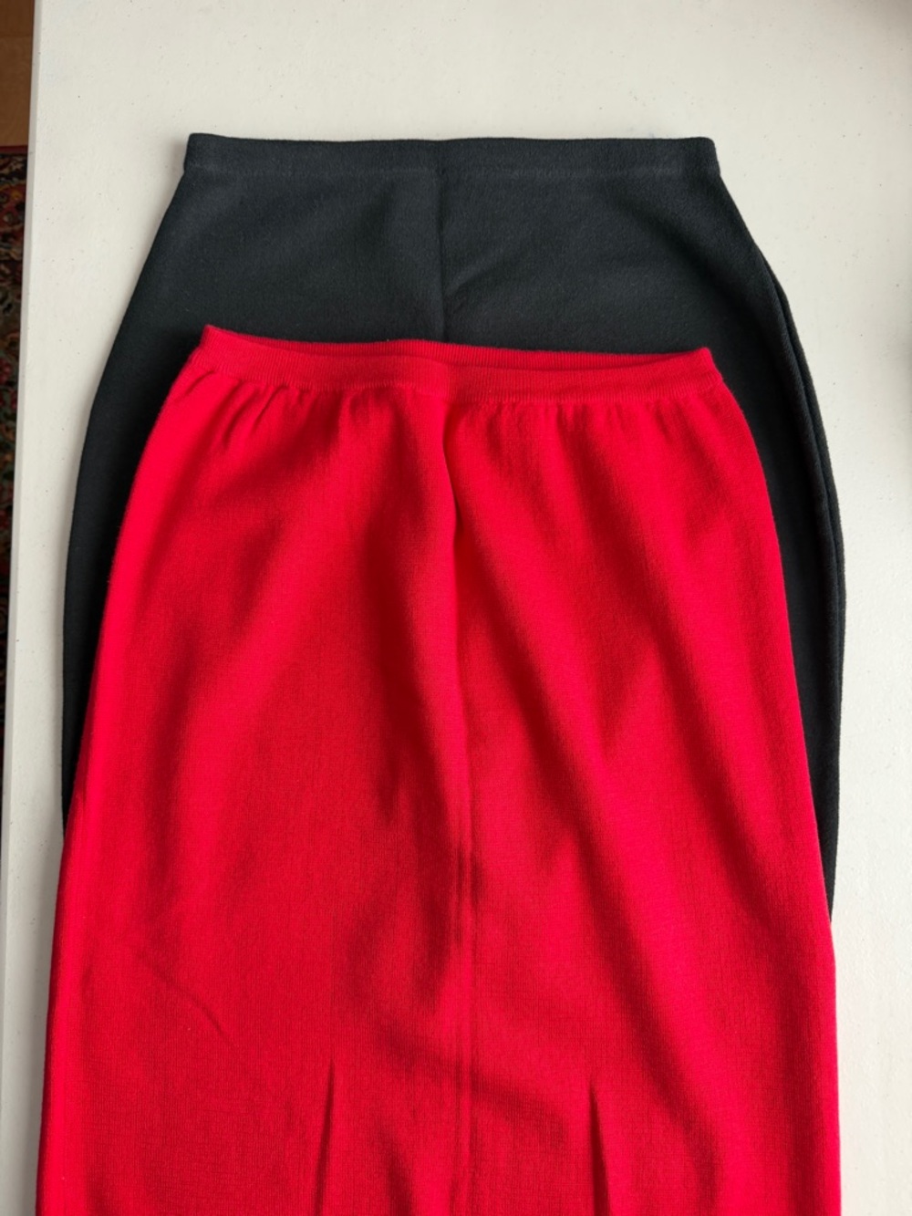 LAST DAY!🖤❤️EDDIE BAUER Black & NORDSTROM Cotton Knit Tube Skirts NEW